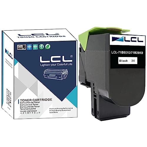 Image of LCL Toner Cartridge 71B0010 71B20K0 CS317 CS317dn CX317 CX317dn CS417 CS417dn CX417 CX417de CS517 CS517de CX517 CX517de (1 Black) Replacement for Lexmark CS317 CS317dn CX317 CX317dn CS417 CS417dn