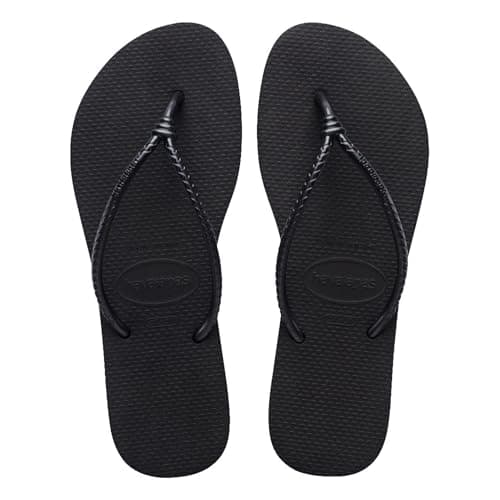 Image of Havaianas Slim Tube Women FlipFlop Black 6.5/7 UK