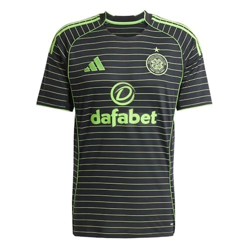 Image of adidas Celtic FC Mens Away Football Shirt Jersey 2025-2026 Large Black