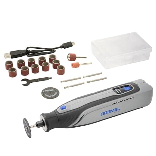 Image of Dremel 8150 Cordless Brushless Multi Tool, Rotary Tool Kit 7.2V 2Ah USB-C Rechargeable, 20 Accessories, Variable Speed 5,000-30,000 RPM, LED Light, Cutting, Sanding, Carving, Grinding