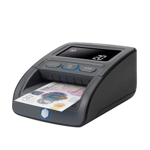Image of Safescan 155-S Automatic Counterfeit Money Detector that Quickly Verifies Banknotes - Money Machine with 7-Point Detection - 100 Percentage Accurate Money Checker Machine
