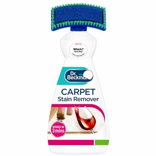 Image of Carpet Stain Remover with Built-In Brush 650ml – Oxy-Powered Deep Clean, Removes Tough Stains & Odours for Old Stains & Odours – Colour and Fabric Safe, Pet Friendly