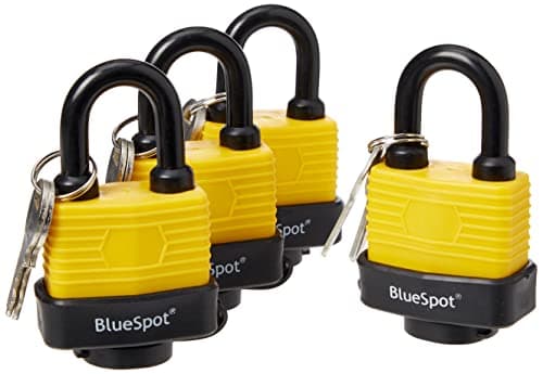Image of Fort Knox 77011 40 mm Weather Resistant Keyed Alike Padlocks - Yellow (Pack of 4)