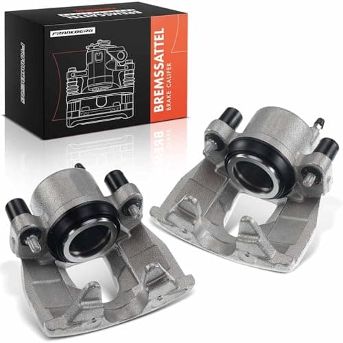 Image of Frankberg 2x Brake Caliper Disc Brake Front Left Right Compatible with C-Max Ecosport Focus II Focus II Cabriolet Focus III 3 Saloon C30 S40 II V50 Replace# 1682875
