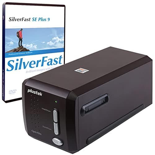 Image of Plustek OpticFilm 8300i SE - 35mm Negative Film Stripe & Slide Scanner with 38% scan speed increase, Bundle SilverFast SE Plus 9 + QuickScan Plus, Support Mac and Windows.