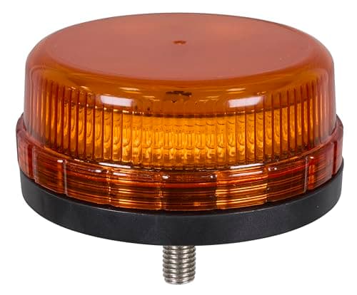 Image of Sealey SMD LED Rotating Flashing Warning Beacon, 12mm Bolt Fixing 12V/24V, Orange