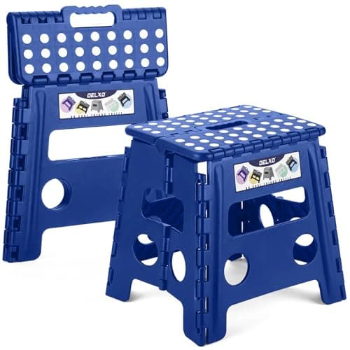 5 Star Spring loaded Mobile Step Stool Blue - Compare Best Prices ...
