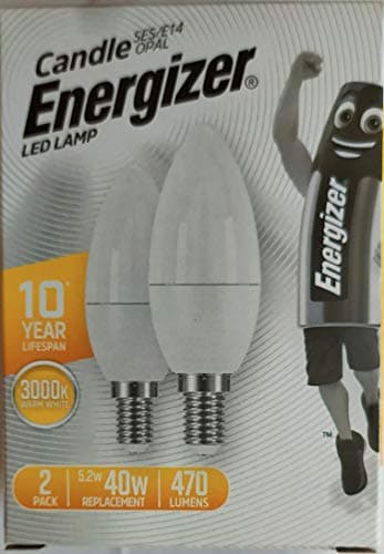 Image of 4 x Energizer LED LAMP Candle Bulbs Warm White 3000K 5.2W Replace 40W 470 Lumens