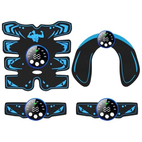 Image of Strixorn EMS Intelligent Abdominal Trainer, Muscle Electronic Exercise Fitness Equipment, Effective Abdominal Shaping with Arm/Buttocks/Leg Training Device, 8 Modes & 29 Intensities