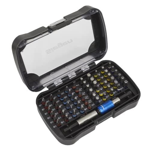Image of Power Tool Bit Set 62pc Colour-Coded S2