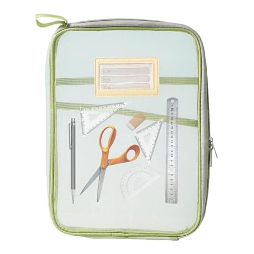 Image of Stationery Bag - Industry Resistant Black PVC, Transparent Document Folder, Document Wallet, Moisture Resistant Travel Document Holder | Organizing Case