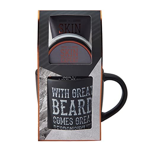 Image of Style & Grace Men's Beard Pampering Gift Set - Mug, Beard Balm Set