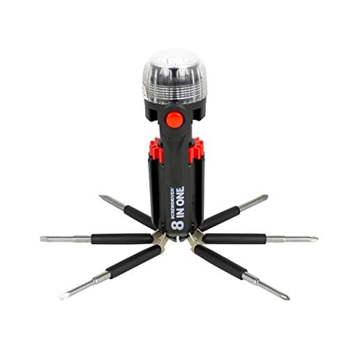 Image of Tool Tech 53390 8-in-1 Screwdriver Multi-Tool with Torch