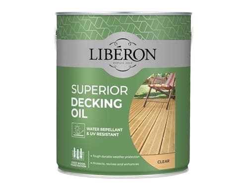 Image of Liberon Superior Decking Oil Water Repellent and UV Resistant (Clear 2.5 Litre)