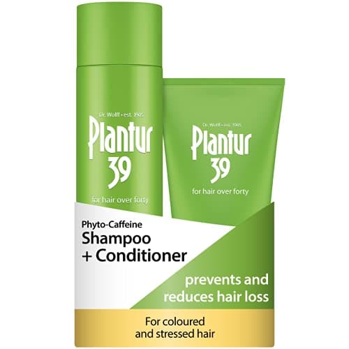 Image of Plantur 39 Caffeine Shampoo and Conditioner Set Prevents and Reduces Hair Loss | For Coloured Stressed Hair | Unique Galenic Formula Supports Hair Growth | Set of 250ml Shampoo and 150ml Conditioner