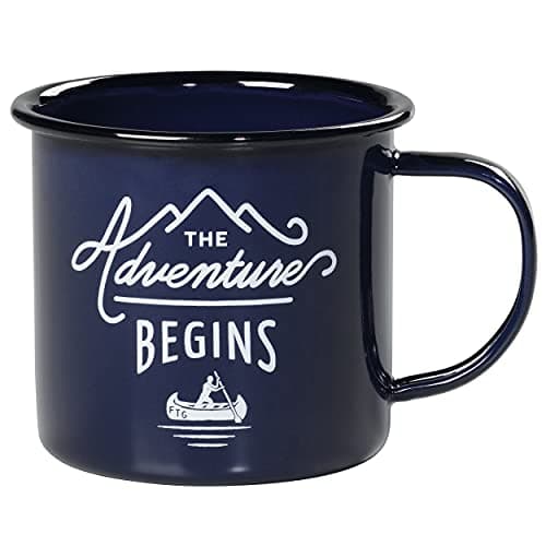 Image of Gentlemen’s Hardware Adventure Enamel Camping Coffee Mug, Blue, 325ml, GEN082