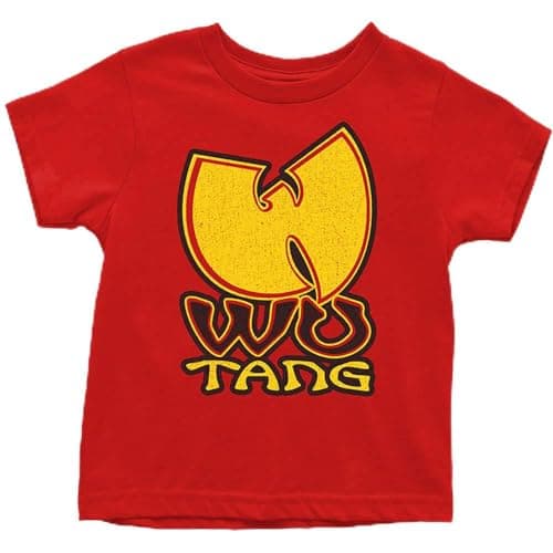 Image of Wu-Tang Clan Wu-Tang Official Childrens Tee T-Shirt Boys Kids 3 Years Red