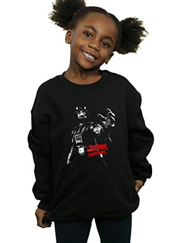 Image of Absolute Cult Star Wars Girls Darth Vader I Am Your Father Sweatshirt Black 7-8 Years