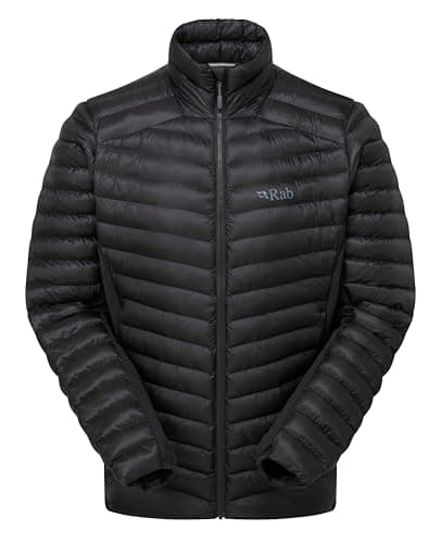 Image of Rab Men's Cirrus Flex Jacket Lightweight Insulated Coat for Trekking, Skiing, & Climbing - Black - Large