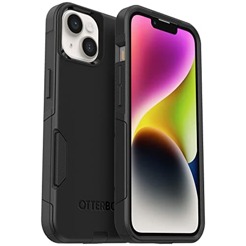 Image of OtterBox IPhone 14 & IPhone 13 Commuter Series Case - BLACK, Slim & Tough, Pocket-Friendly, with Port Protection