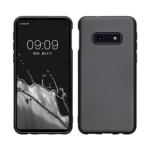 Image of kwmobile Case for Samsung Galaxy S10e Case - Soft Slim Metallic TPU Silicone Cover - Metallic Grey