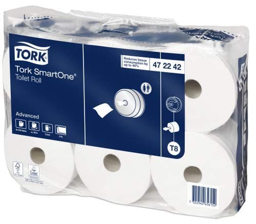 Image of Tork SmartOne® 472242 Toilet Paper Roll - T8-6 x 205 m - Pack of 6