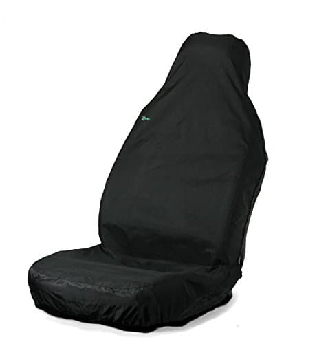 Image of TOWN & COUNTRY COVERS | 3D Universal Stretch Car Seat Cover, Large Front Seat Cover, Heavy Duty, Waterproof, Van Seat Covers, Designed in the UK, Car Seat Covers, Oil & Mud Resistant, Large, Black
