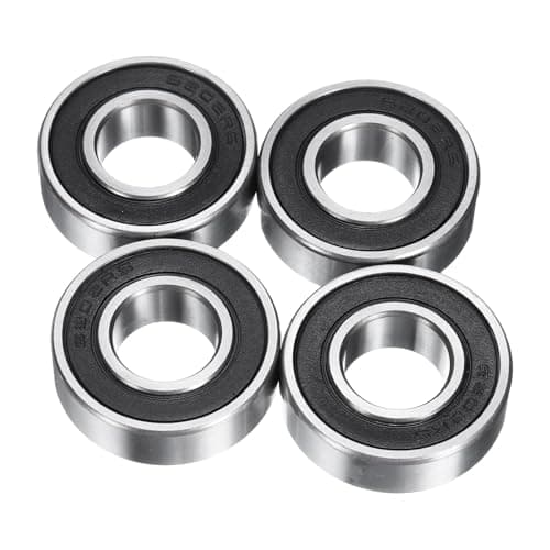 Image of sourcing map 4pcs 6202/16-2RS Deep Groove Ball Bearings 16x35x11mm Chrome Steel Bearing Double Rubber Shielded Precision Bearings, P6 (ABEC 3)