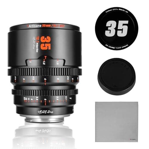 Image of 7artisans 35mm T2.1 Professional Cinema Lens S35 Frame Compatible for Fuji X-Mount, for FUJIFILM X-S20/X-T5/X-H2/X-T4/X-H2S/X-T3/X-S10(Black)