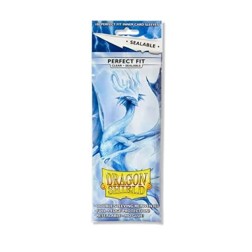 Image of Dragon Shield AT-13201 Standard Size Perfect Fit Sealable (100 Sleeves), clear