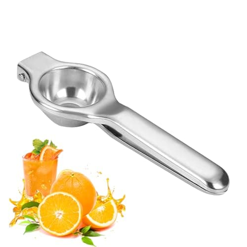 Image of Manual Lemon Squeezer, Heavy Duty Metal Citrus Press Juicer, Premium Lemon Orange Lime Hand Juicer, Engineered Hand Squeezer Easy to Use and Clean, Anti Corrosive and Dishwasher Safe