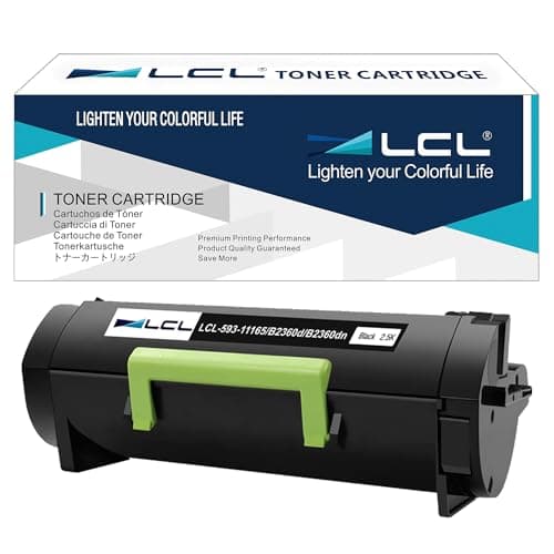 Image of LCL Compatible Toner Cartridge 593-11165 7MC5J B2360d B2360dn 2500 pages (1 Black) Replacement for Dell B2360d B2360dn B3460dn B3465dn B3465dnf