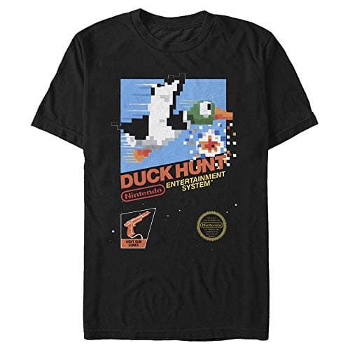 Image of Nintendo Men's Duck Hunt T-Shirt, Black, XXL