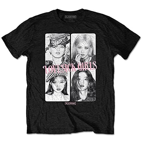 Image of BlackPink T Shirt Love Sick Band Logo Official Unisex Black XXL