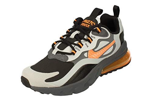 Image of NIKE Air Max 270 React Winter GS Running Trainers BQ4760 Sneakers Shoes (UK 4 US 4.5Y EU 36.5, Black Total Orange Grey 001)