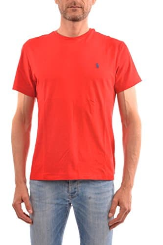 Image of Polo Ralph Lauren Men's Crew-Neck T-Shirt (Large, Red)