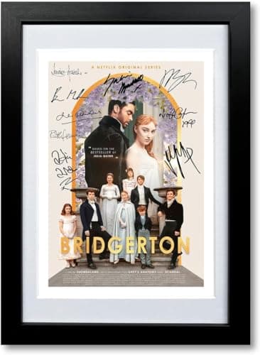 Image of Bridgerton Cast Signed Autograph A4 Poster Photo Print TV Show Series Series Framed DVD Boxset Memorabilia Gift (A4 Poster only)