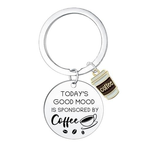 Image of Waeceip Coffees Keyring Accessories Coffee Gifts for Coffee Lover Gifts for Women Men Gift for Coffees Drinkers Barista Gift Ideas Christmas Birthday Present