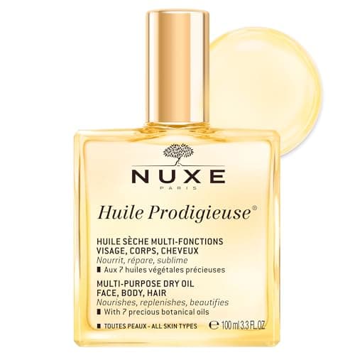 Image of Nuxe Huile Prodigieuse Multi-Purpose Dry Oil 100ml, Iconic Nourishing Oil, For Face, Body & Hair, Repairs & Enhances with Satin Finish, Vegan Formula