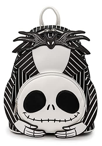 Image of loungefly Disney Nightmare Before Christmas Headless Jack Skellington Womens Double Strap Shoulder Bag Purse
