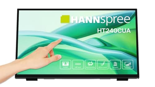 Image of HANNspree HT240CUA 60.45 cm (23.8 Inch) Multitouch Monitor 270cd USB Type-C HDMI DP Speaker USB VESA Tiltable USB Hub MPP 2.0 Support