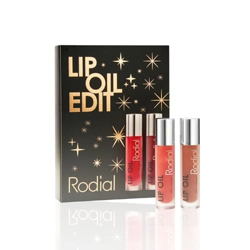 Image of Rodial Plumping Collagen Lip Oil 4 ml - Vegan Collagen-Infused lip oil with Macadamia and Jojoba Oil, Deep Hydration for Fuller-Looking Pout, Ultra-Nourishing Formula (Duo Kit)