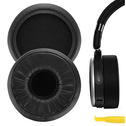 Image of Geekria Replacement Ear Pads for AKG N60NC Wireless Headphones Ear Cushions, Repair Parts (Black)