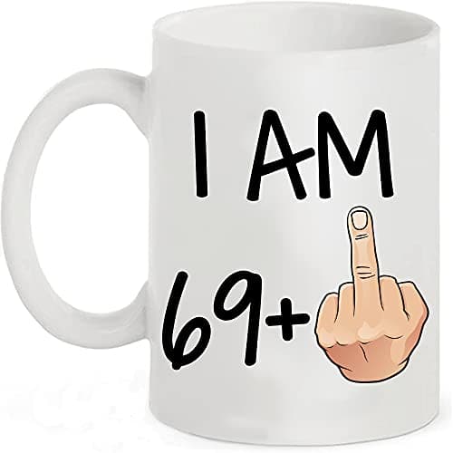 Image of Funny 70th Birthday Gift idea, 11 oz Coffee Mug for Men and Women Turning 70 Years Old as a Joke Birthday Celebration Cup, Dishwasher and Microwave friendly. Best Gift for Mum, dad, Teacher or anyone