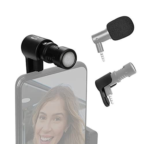 Image of SYNCO Smartphone Video Microphone, MMic-U1P Mini Shotgun Cardioid Condenser Mic for 3.5mm TRRS Devices, Suitable for Vlogging Live-Streaming Youtube, Smartphone-Video-Microphone-Shotgun-Vlogging