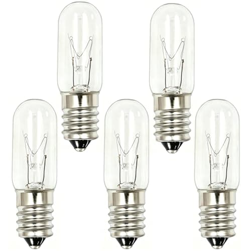 Image of Sunnylinn 15W E14 Scentsy Mini Wax Warmer Light Bulb 230V, Small Edison Screw Scentsy Light Bulbs Warm White 2700K Dimmable, Salt Lamp Bulbs, Pygmy Bulb for Scentsy Plugin Mini Warmers (5-Pack).