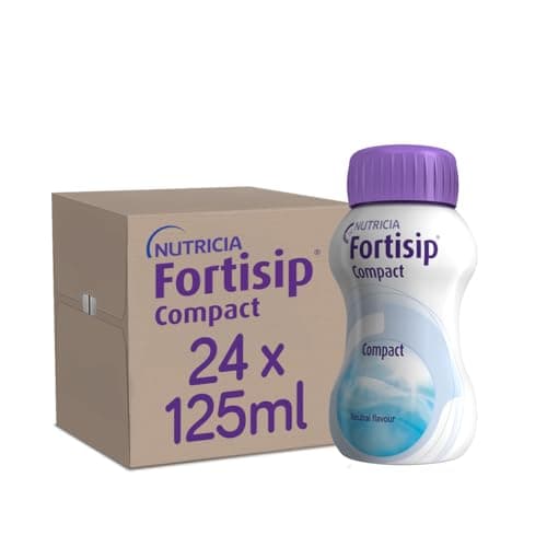 Image of Fortisip Compact Unflavoured, 125ml Bottle, Pack of 24