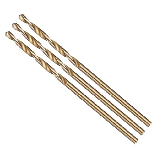 Image of CoCud Drill Bit, 1.5mm Cutting Diameter, 4341 HSS Jobber Bits Gold and Black 118° Cutting Angle - (Applications: for Drilling Plastic Wood Soft Metal), 3-Pieces