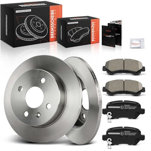 Image of Frankberg Brake Kit incl. 2x Brake Disc + 4x Brake Pad Rear Compatible with Astra G CC T98 Astra G Caravan T98 Astra H A04 Astra H Caravan Replace# 9196587