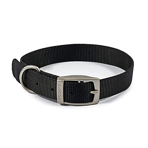 Image of Ancol Viva Lightweight Buckle Collar Black , Collar Size 5 to fit 35-43cm , Weather Proof
